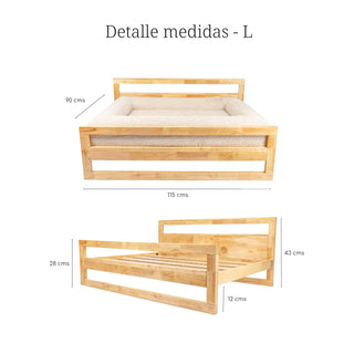 Cama Essential Memory Foam Beige con Base Manhattan