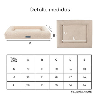Cama Essential Memory Foam Beige con Base Manhattan