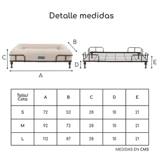 Cama Essential Memory Foam Beige con Base Soho