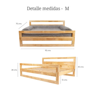 Cama Motion Care Gris con Base Manhattan
