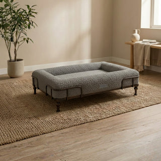 Cama Essential Memory Foam Gris con Base Soho