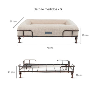 Cama Essential Memory Foam Beige con Base Soho
