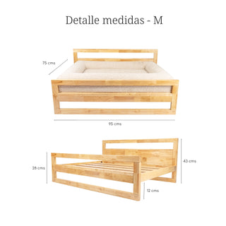 Cama Essential Memory Foam Beige con Base Manhattan
