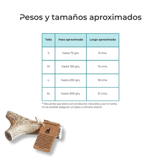 Hueso mordedor para perros de asta de ciervo