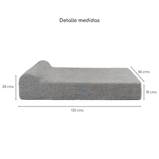 Cama Huge Memory Foam Gris