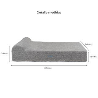 Cama Huge Memory Foam Gris