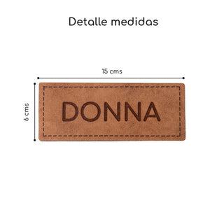 Placa de eco-cuero personalizada