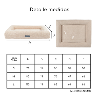 Cama Essential Memory Foam Beige con Base Manhattan