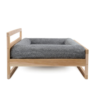 Cama Essential Memory Foam Gris con Base Artisan Lenga