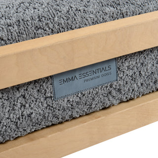 Cama Essential Memory Foam Gris con Base Artisan Lenga