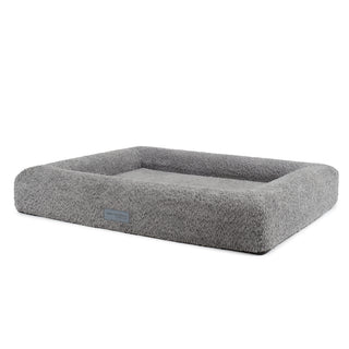 Cama Essential Memory Foam Gris con Base Manhattan
