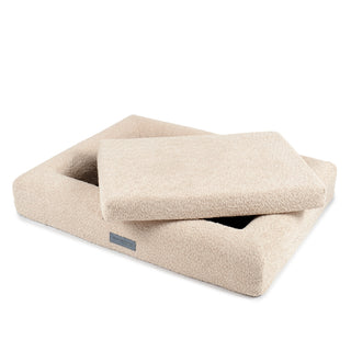 Cama Essential Memory Foam Beige con Base Artisan Lenga