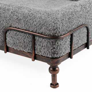 Cama Essential Memory Foam Gris con Base Soho