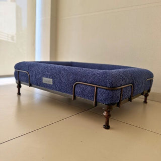 Cama Ortopédica Memory Foam Azul con Base Velvet - Open Box