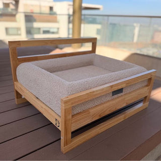Cama Essential Memory Foam Beige con Base Manhattan S - Open Box