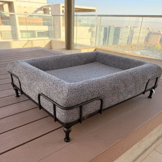 Cama Essential Memory Foam Gris con Base Soho M - Open Box 1