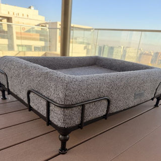 Cama Essential Memory Foam Gris con Base Soho M - Open Box 2