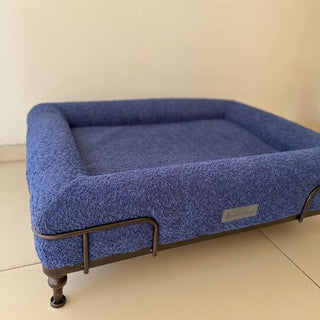 Cama Ortopédica Memory Foam Azul con Base Velvet - Open Box