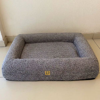 Cama Essential Memory Foam Gris con Base Soho S - Open Box