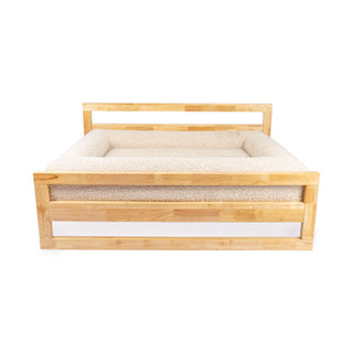 Cama Essential Memory Foam Beige con Base Manhattan