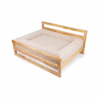 Cama Essential Memory Foam Beige con Base Manhattan