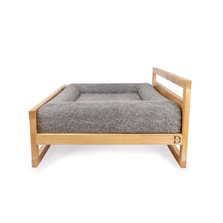 Cama Essential Memory Foam Gris con Base Manhattan