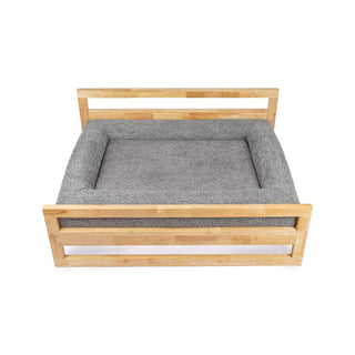 Cama Essential Memory Foam Gris con Base Manhattan