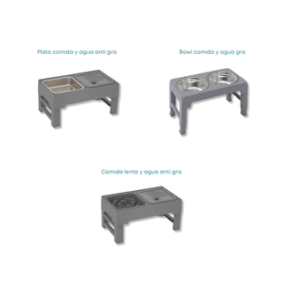 Alzador de platos para perros con altura ajustable