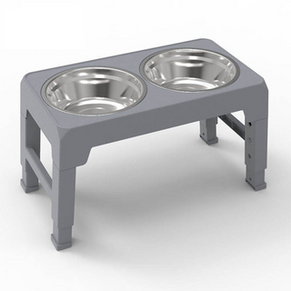 Alzador de platos para perros con altura ajustable