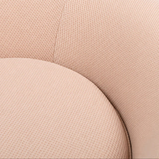 Cama Atelier beige, primer plano de la textura de tela