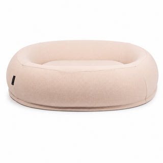 Cama Atelier beige, vista diagonal