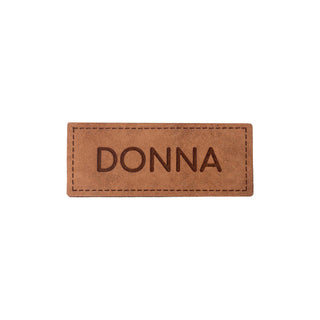 Placa de eco-cuero personalizada