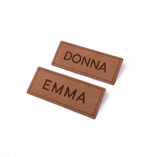 Placa de eco-cuero personalizada