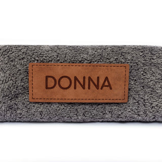 Placa de eco-cuero personalizada